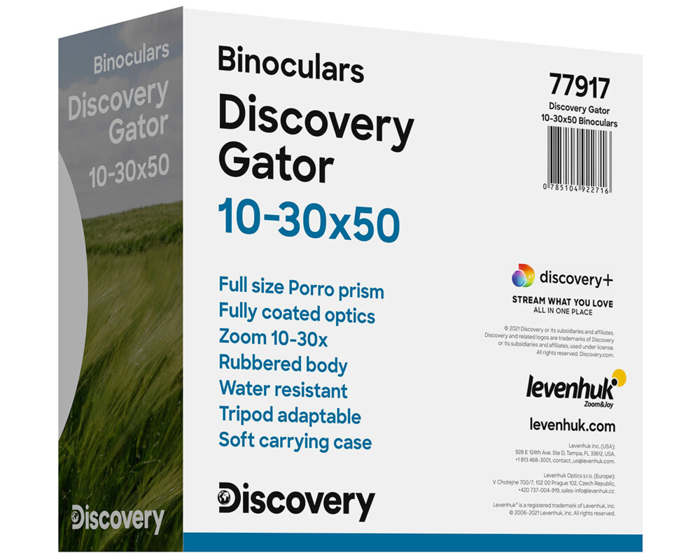 Бинокъл Levenhuk Discovery Gator 10–30x50 3