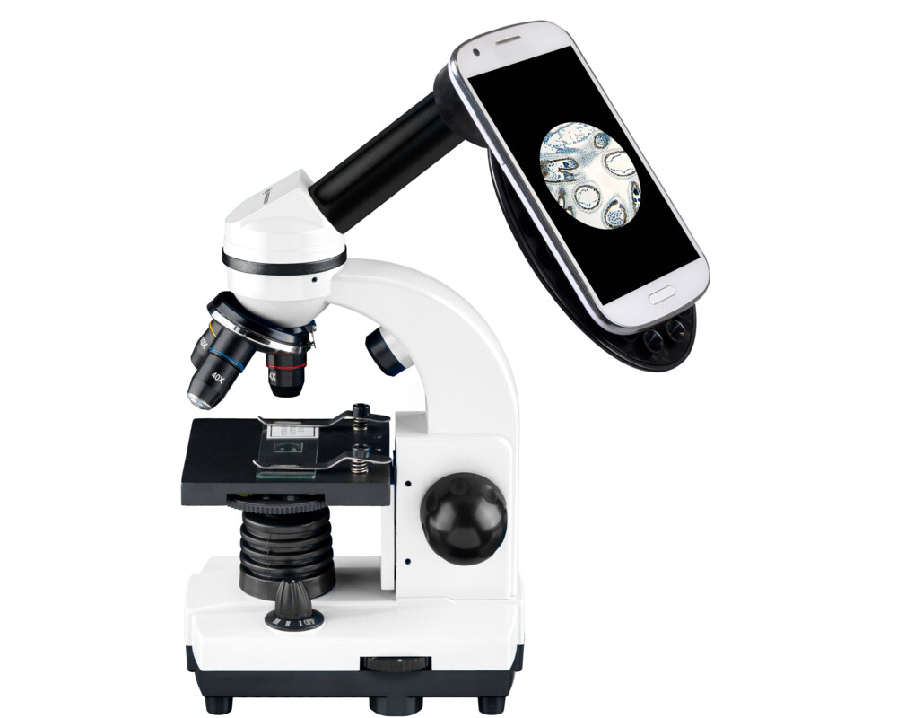 Микроскоп Bresser Junior Biolux SEL 40–1600x с кутия, бяла 38