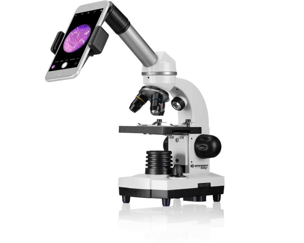 Микроскоп Bresser Junior Biolux SEL 40–1600x с кутия, бяла 46