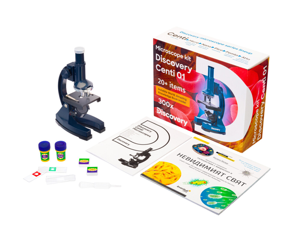 Микроскоп Levenhuk Discovery Centi 01 с книга 7