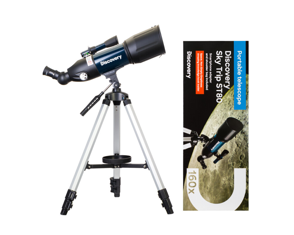 Телескоп Levenhuk Discovery Sky Trip ST80 с книга 62