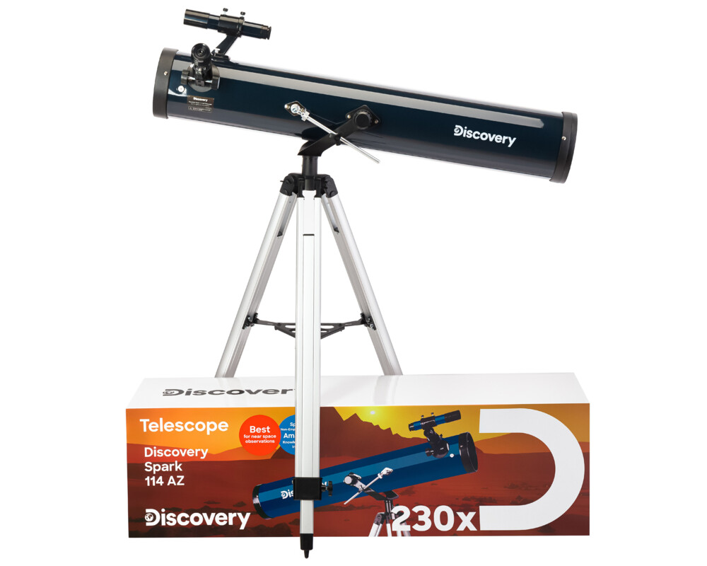 Телескоп Levenhuk Discovery Spark 114 AZ с книга 28
