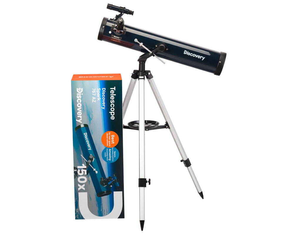 Телескоп Levenhuk Discovery Spark 767 AZ с книга 28