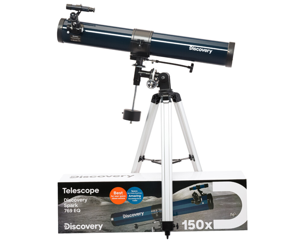 Телескоп Levenhuk Discovery Spark 769 EQ с книга 28