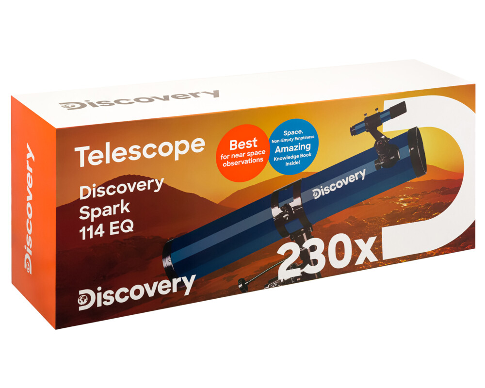 Телескоп Levenhuk Discovery Spark 114 EQ с книга 27