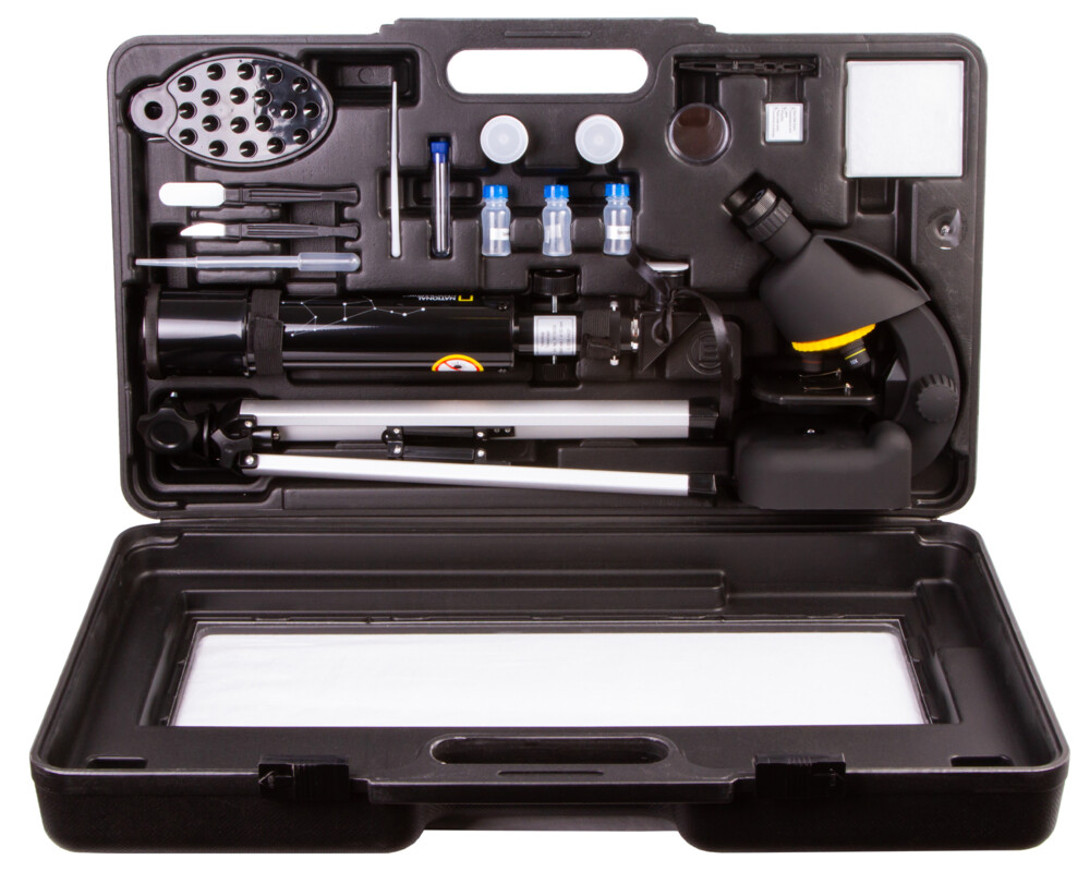 Телескоп Комплект Bresser National Geographic: 50/360 AZ и микроскоп 40x–640x 27