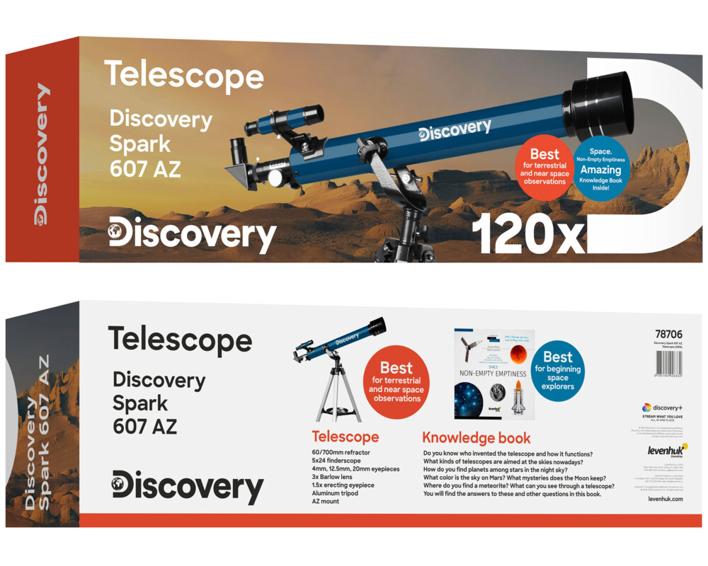 Телескоп Levenhuk Discovery Spark 607 AZ с книга 7