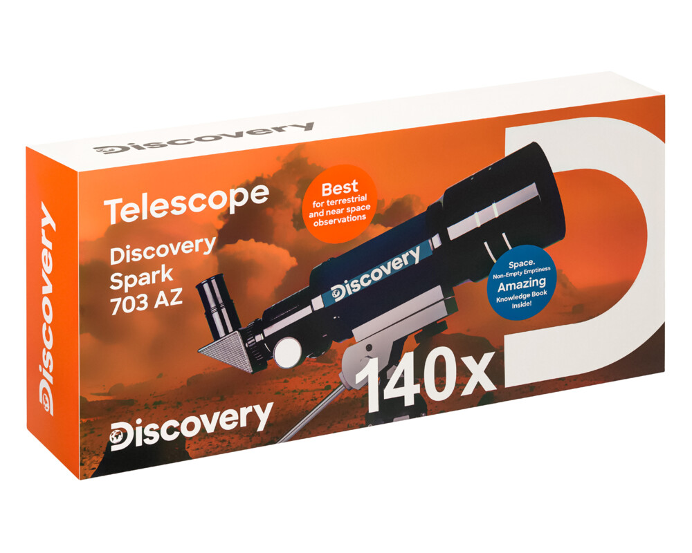 Телескоп Levenhuk Discovery Spark 703 AZ с книга 40