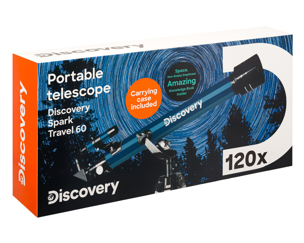 Телескоп Levenhuk Discovery Spark Travel 60 с книга 45