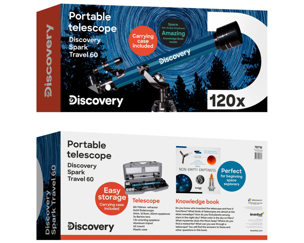 Телескоп Levenhuk Discovery Spark Travel 60 с книга 2
