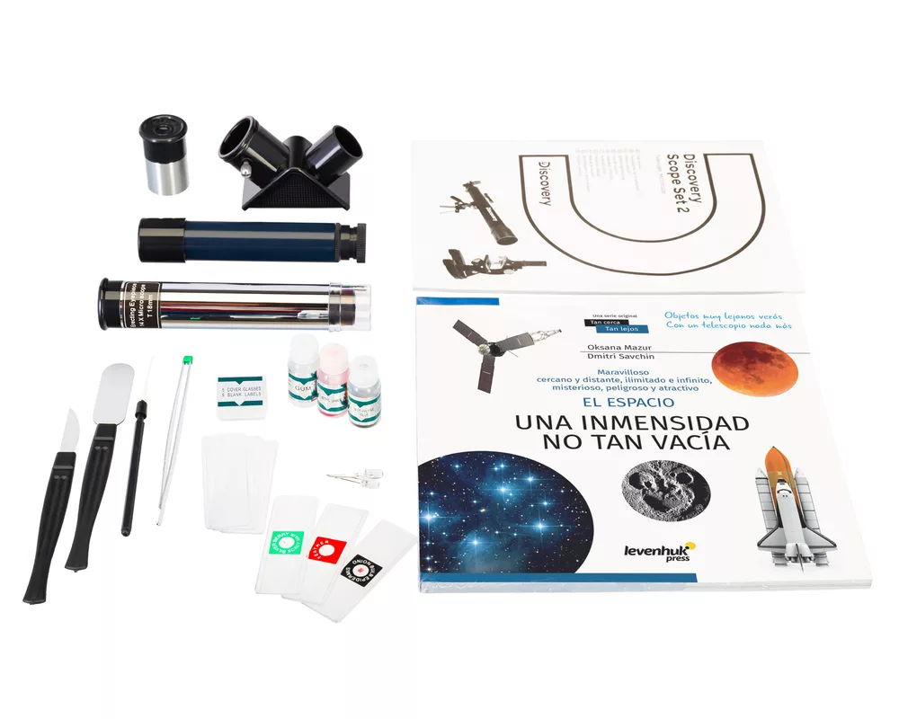 Телескоп Комплект Levenhuk Discovery Scope 2 с книга 3