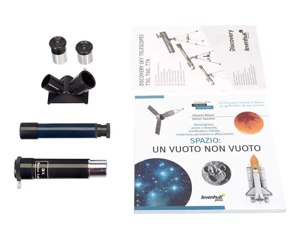 Телескоп с книга Levenhuk Discovery Sky T50 3