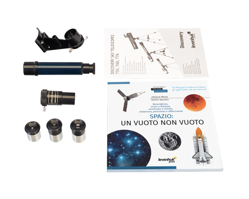 Телескоп Levenhuk Discovery Sky T76 с книга 17