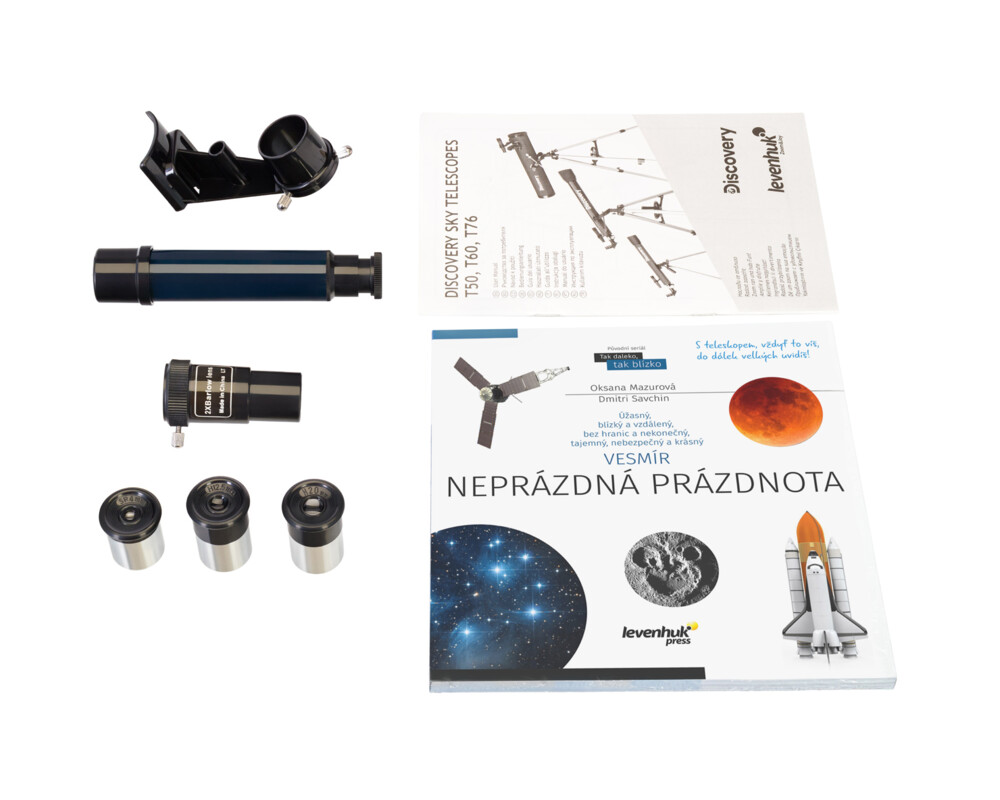 Телескоп Levenhuk Discovery Sky T76 с книга 17