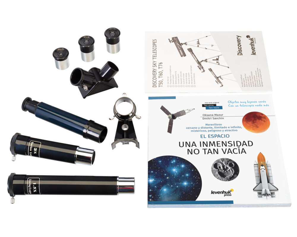 Телескоп с книга Levenhuk Discovery Sky T60 17