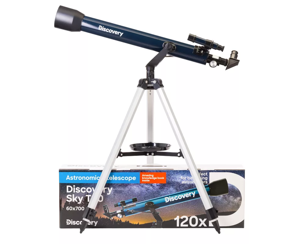 Телескоп с книга Levenhuk Discovery Sky T60 2