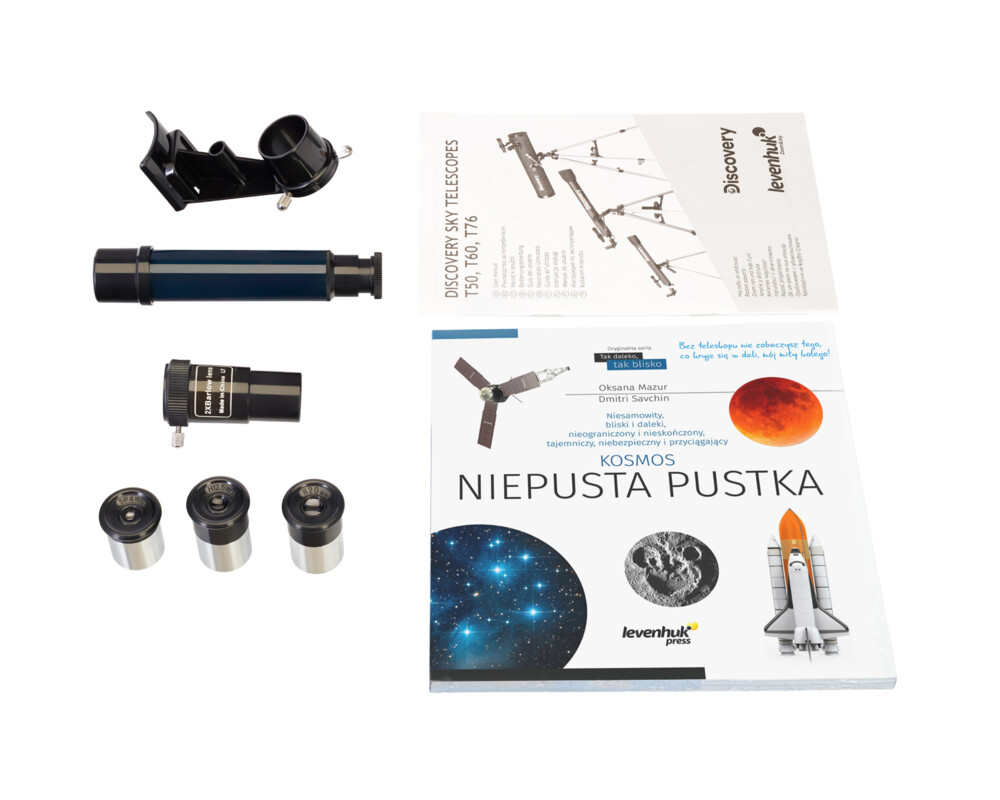 Телескоп Levenhuk Discovery Sky T76 с книга 17