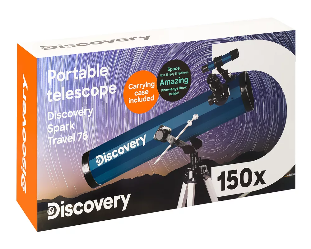 Телескоп Levenhuk Discovery Spark Travel 76 с книга 17