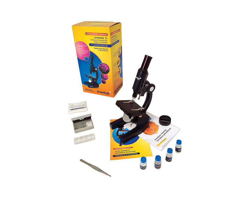 Микроскоп Монокулярен Levenhuk 3S NG 4