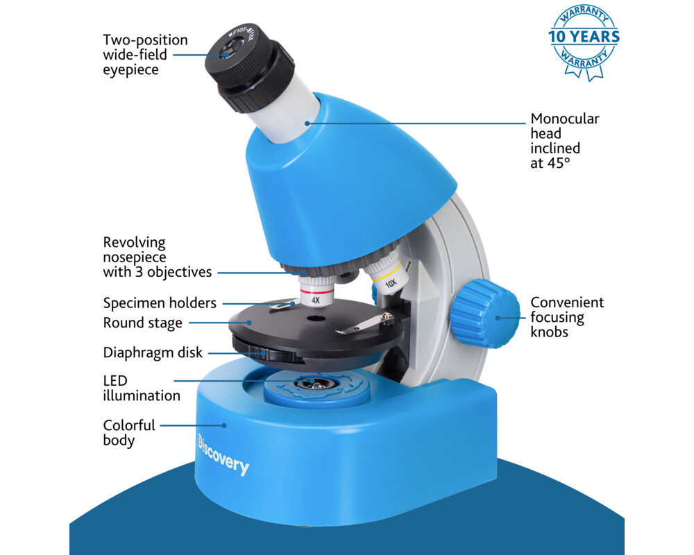 Микроскоп Levenhuk Discovery Micro с книга 32