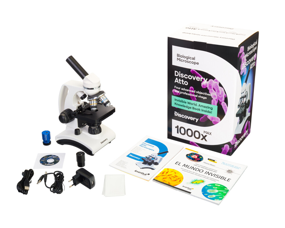 Микроскоп Цифров Levenhuk Discovery Atto Polar с книга 15