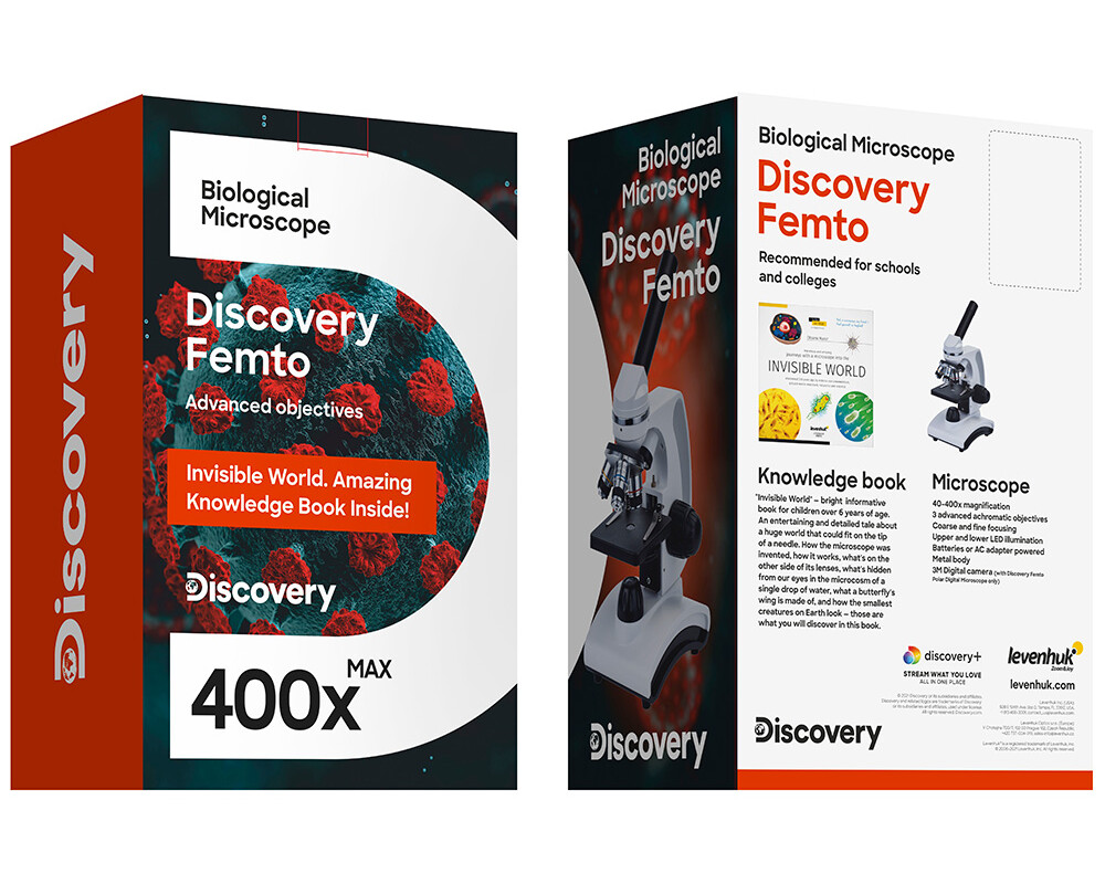 Микроскоп Цифров Levenhuk Discovery Femto Polar с книга 19