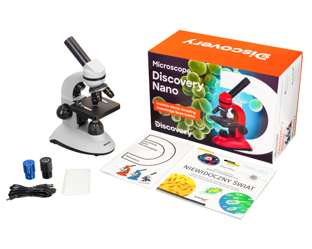 Микроскоп Цифров Levenhuk Discovery Nano Polar с книга 17