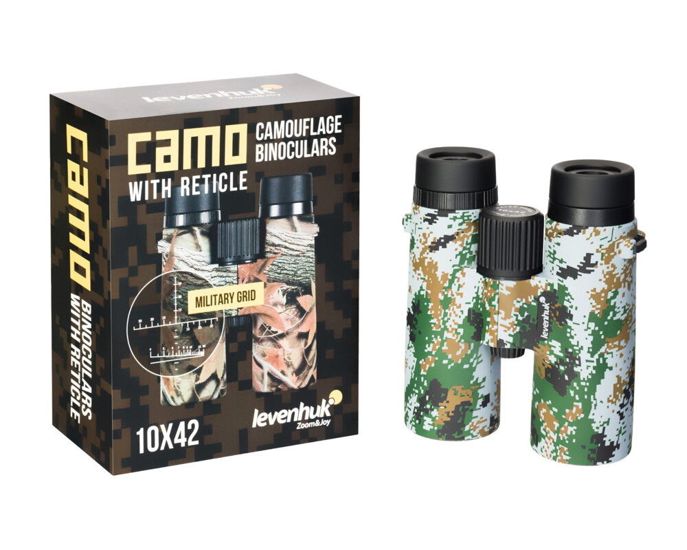 Бинокъл с решетка Levenhuk Camo 10x42 10