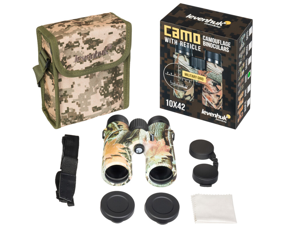 Бинокъл с решетка Levenhuk Camo 10x42 18