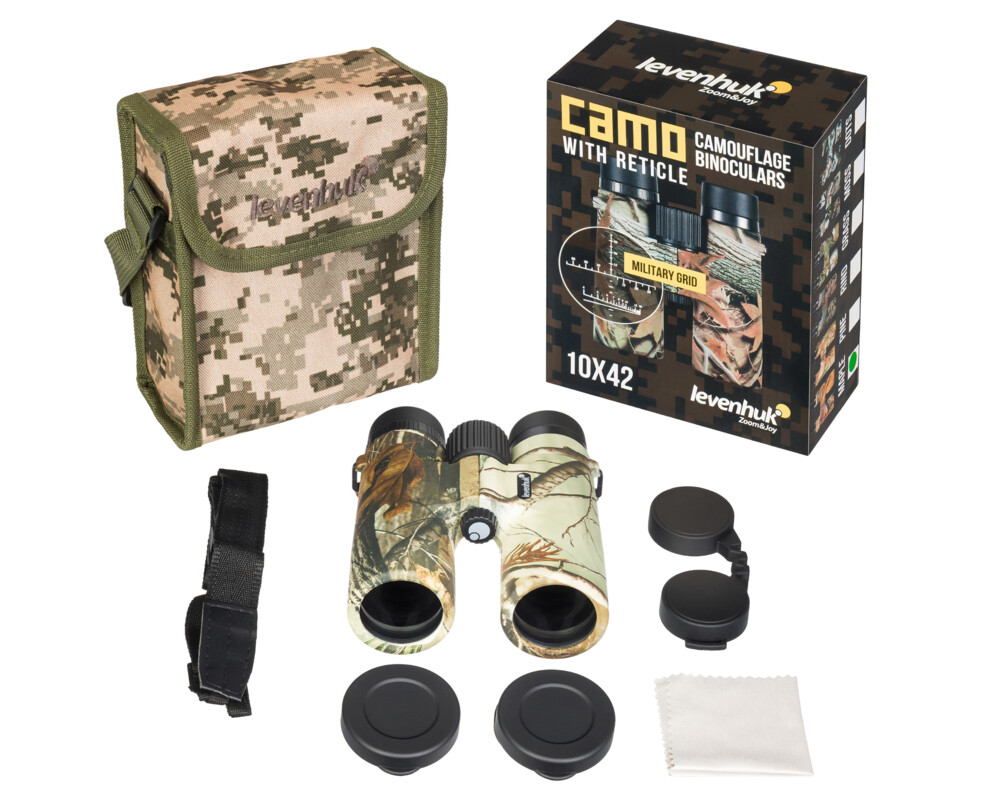 Бинокъл с решетка Levenhuk Camo 10x42 18
