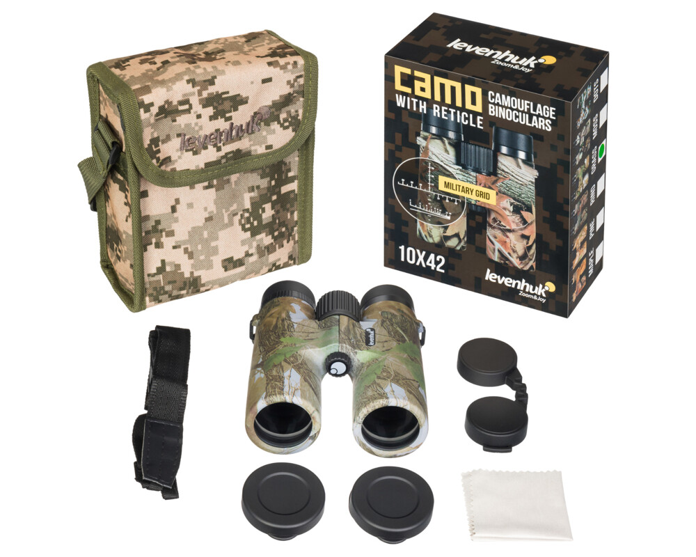 Бинокъл с решетка Levenhuk Camo 10x42 18
