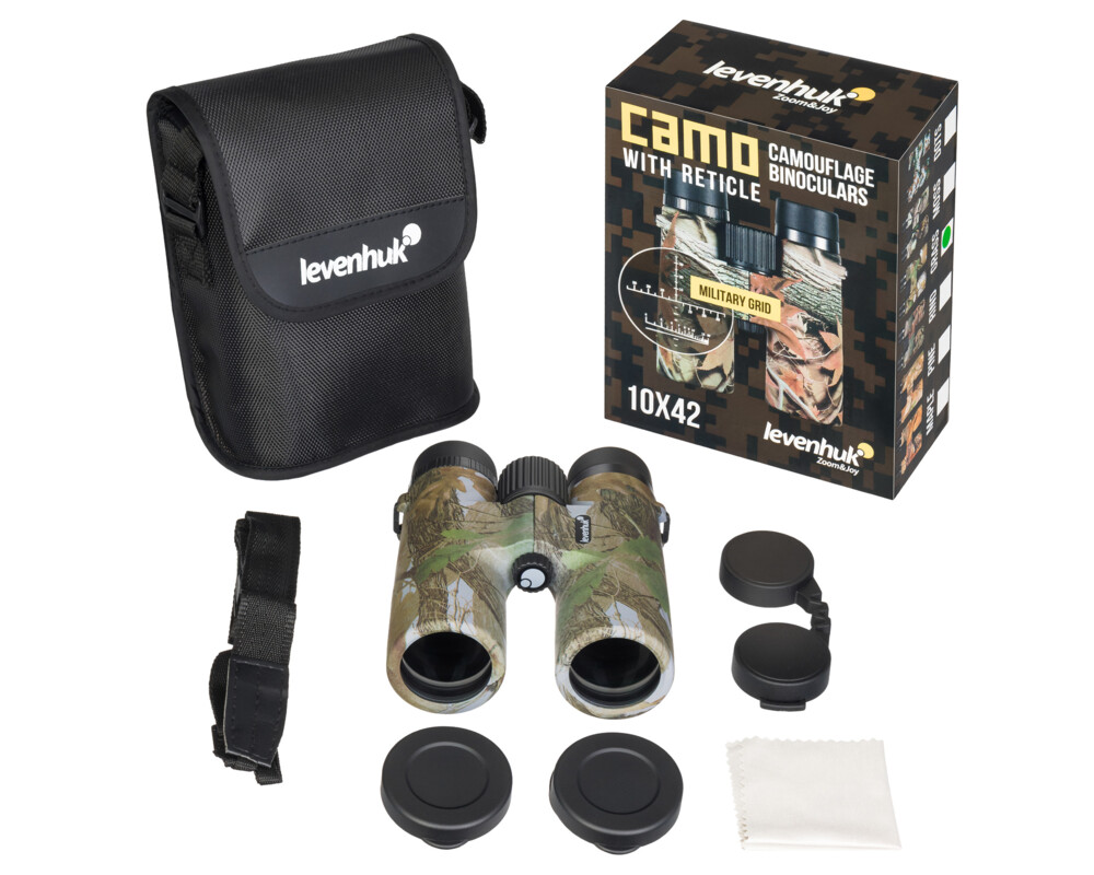 Бинокъл с решетка Levenhuk Camo 10x42 8