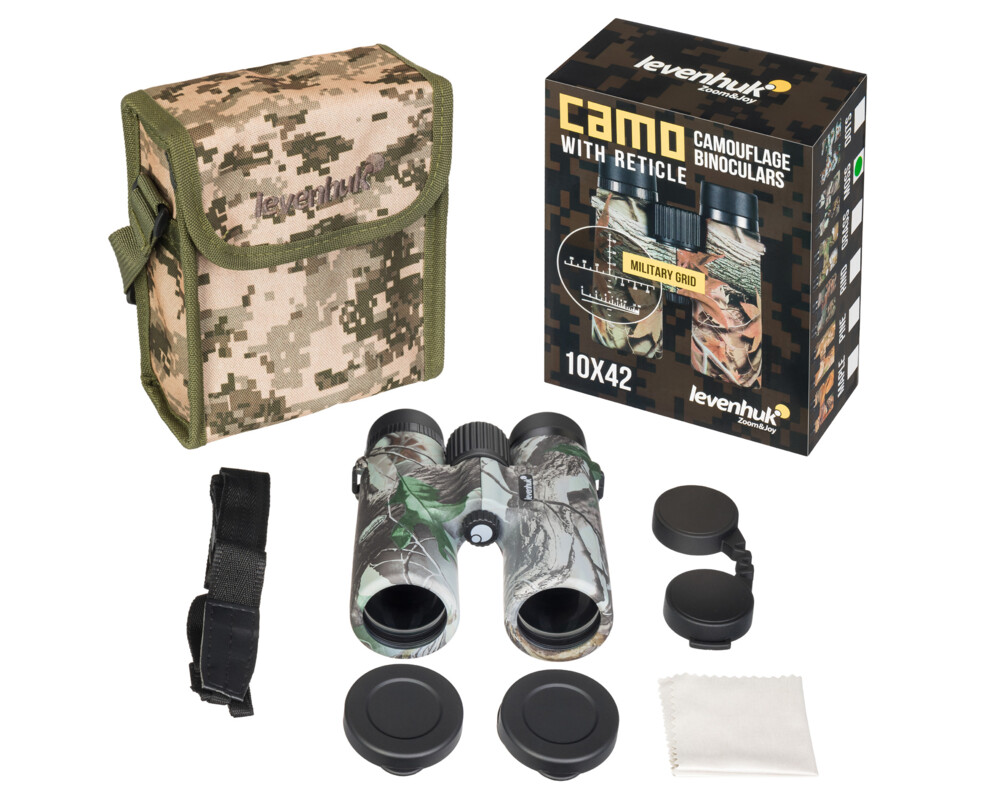 Бинокъл с решетка Levenhuk Camo 10x42 18