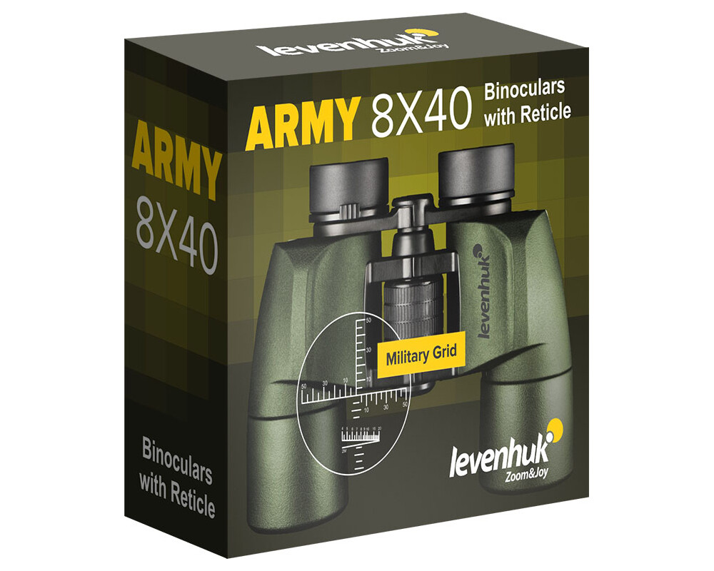 Бинокъл с решетка Levenhuk Army 8x40 4