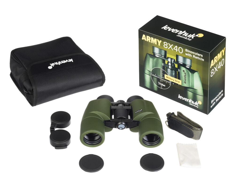 Бинокъл с решетка Levenhuk Army 8x40 6