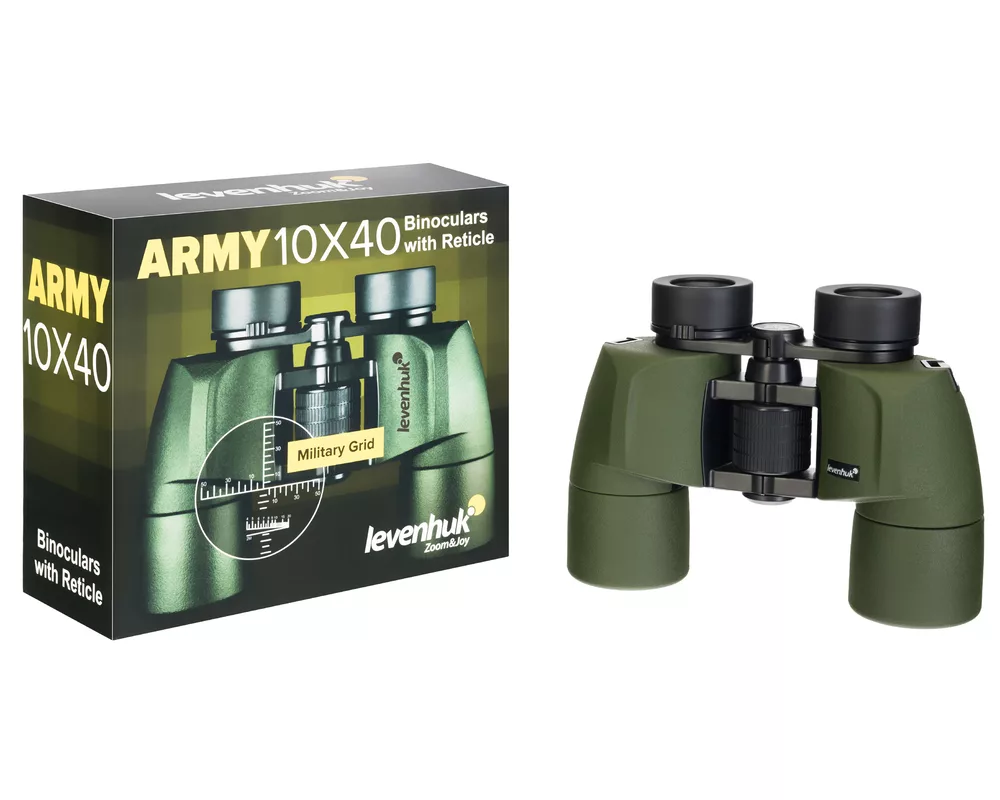 Бинокъл с решетка Levenhuk Army 10x40 5