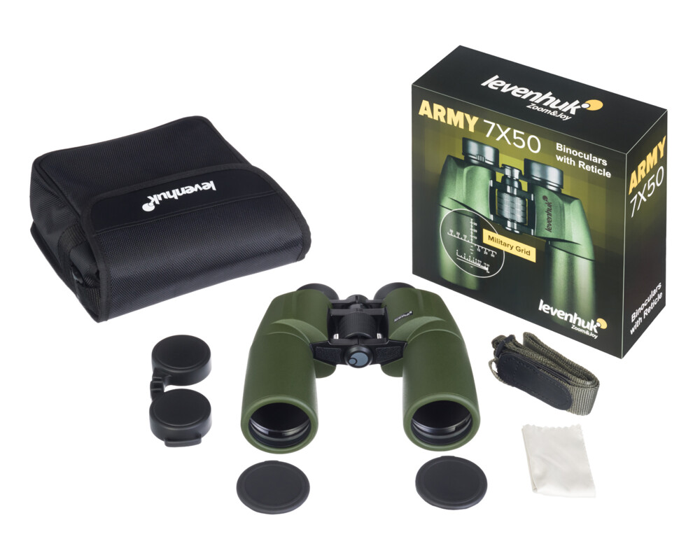 Бинокъл с решетка Levenhuk Army 7x50 10