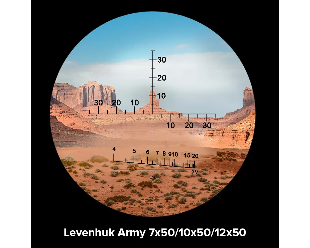 Бинокъл с решетка Levenhuk Army 10x50 14