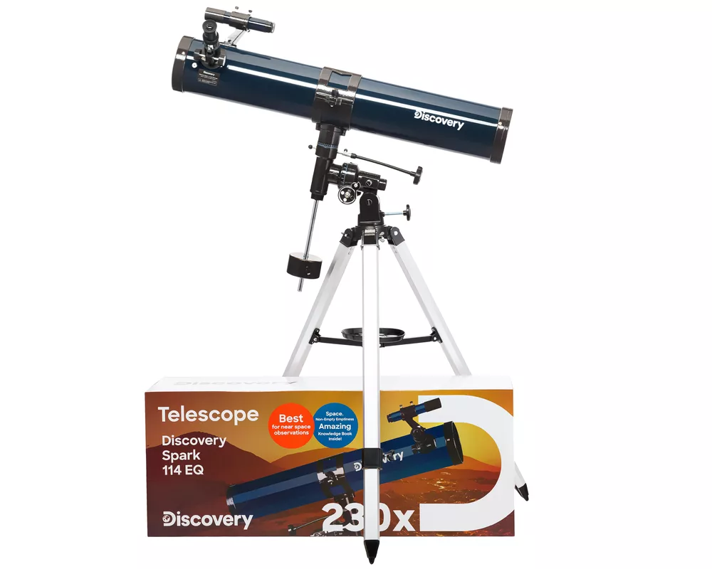 Телескоп Levenhuk Discovery Spark 114 EQ с книга 2