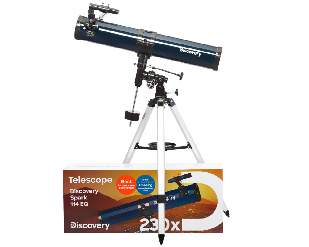 Телескоп Levenhuk Discovery Spark 114 EQ с книга 2