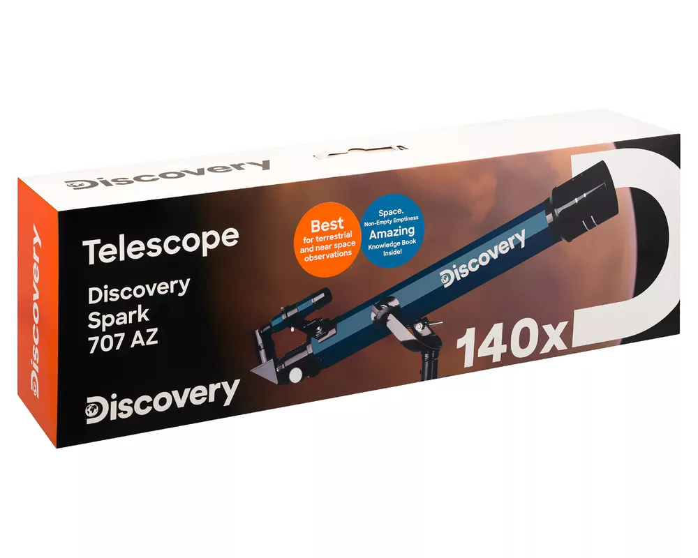 Телескоп Levenhuk Discovery Spark 707 AZ с книга 15