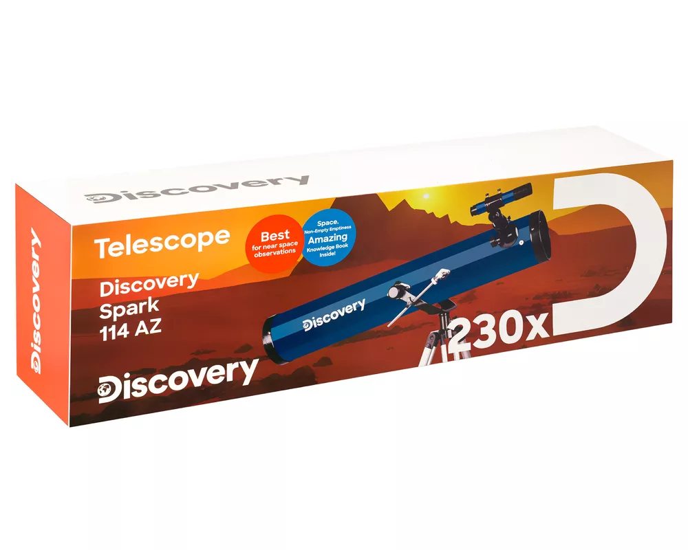 Телескоп Levenhuk Discovery Spark 114 AZ с книга 15