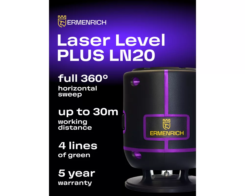 Нивелир Лазерен нивелир Ermenrich LN20 14