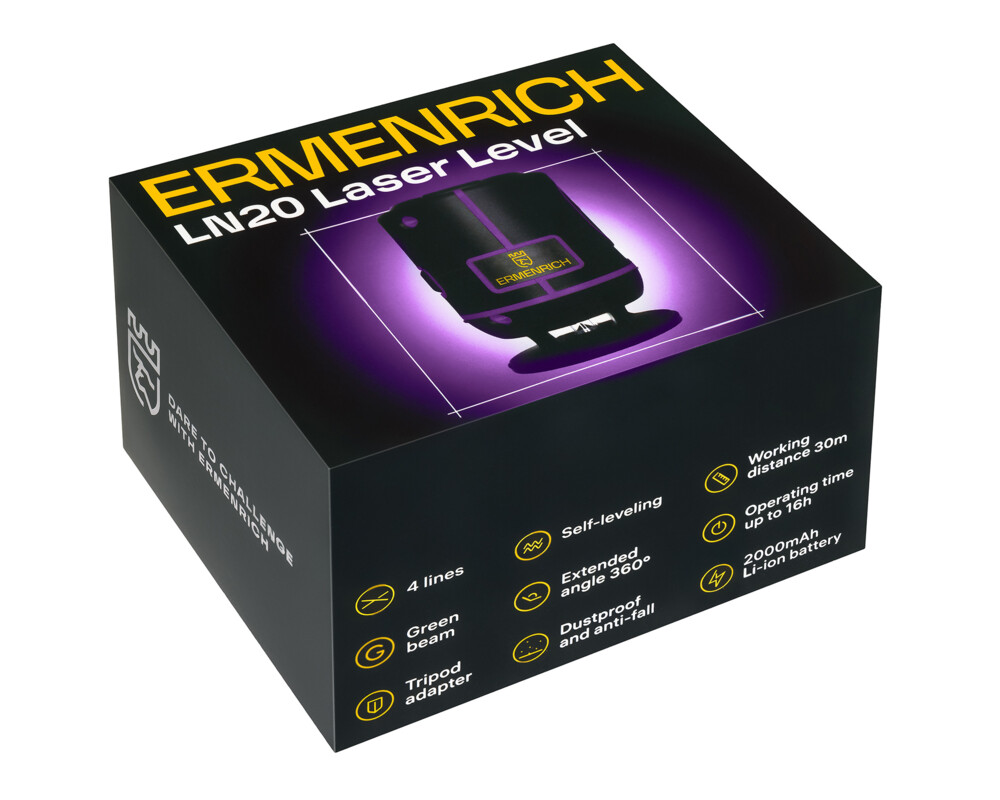 Нивелир Лазерен нивелир Ermenrich LN20 20