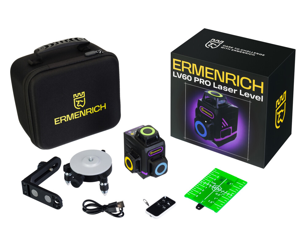 Нивелир Лазерен нивелир Ermenrich LV60 PRO 2