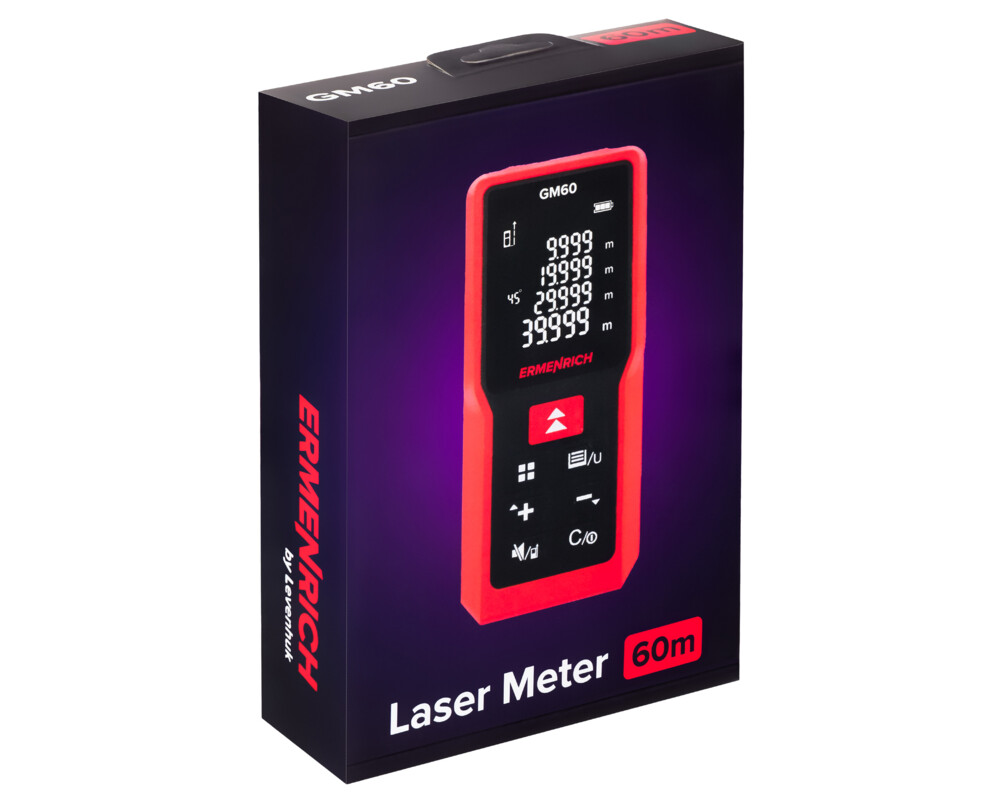 Ролетка Лазерен измерител Ermenrich Reel GM60 7