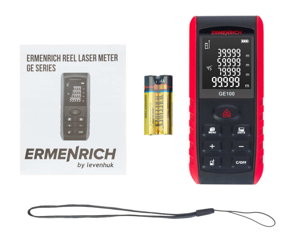 Ролетка Лазерен измерител Ermenrich Reel GE100 2