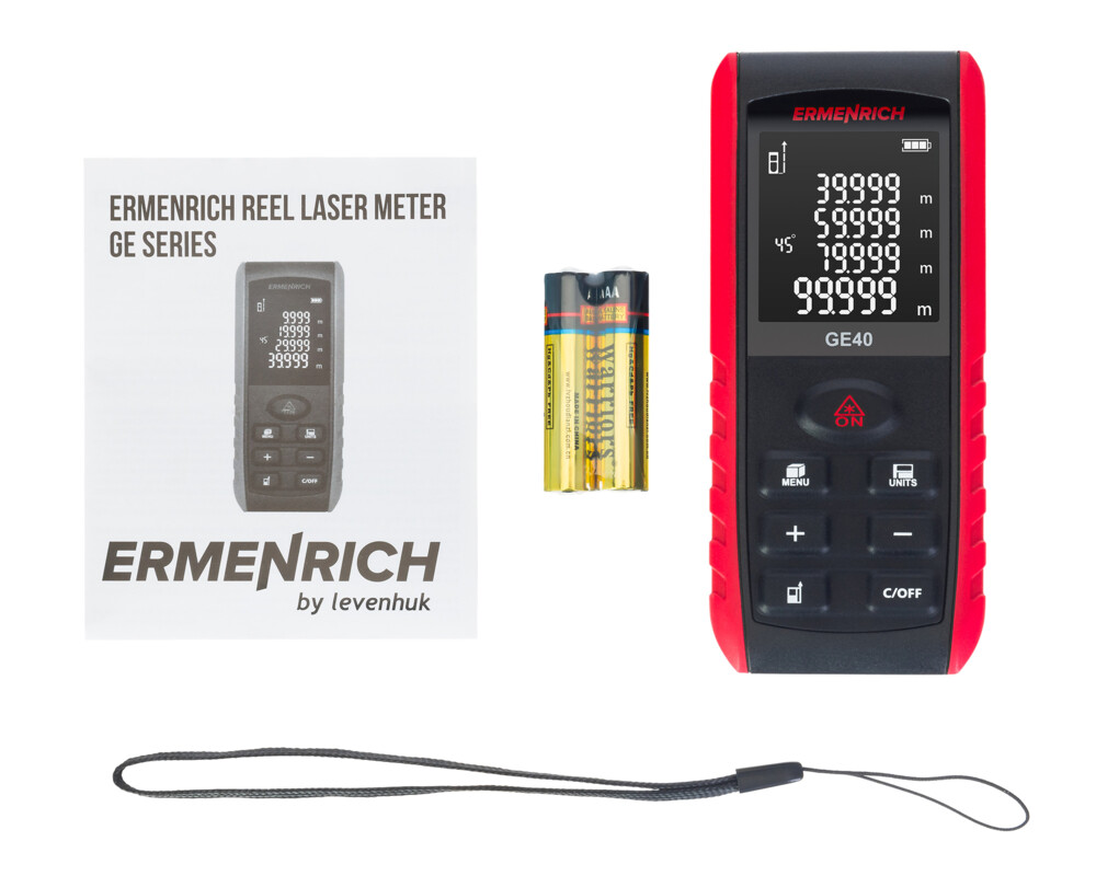 Ролетка Лазерен измерител Ermenrich Reel GE40 18