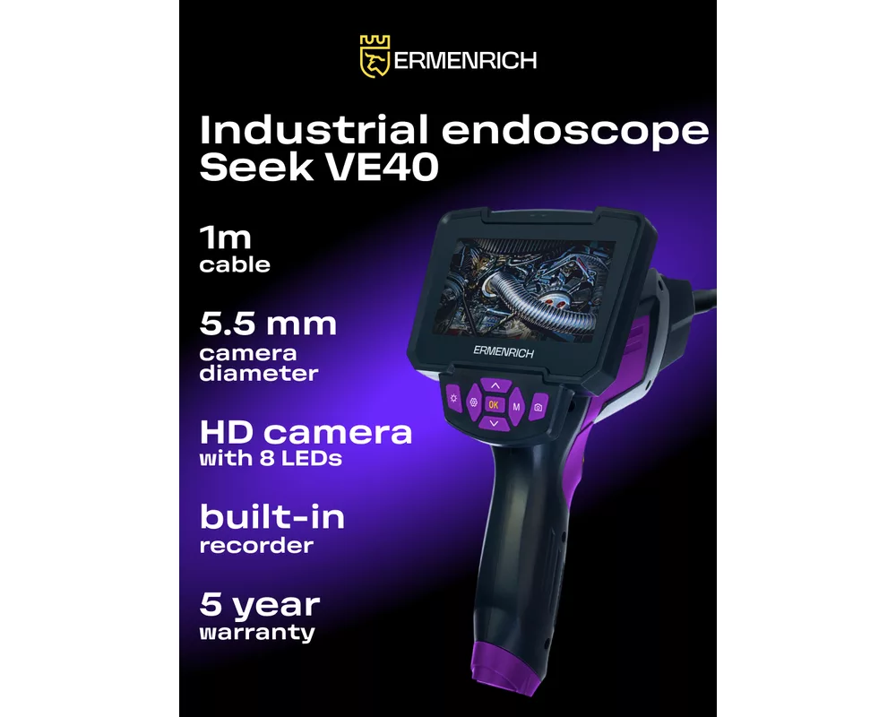 Ендоскоп Индустриален ендоскоп Ermenrich Seek VE40 26