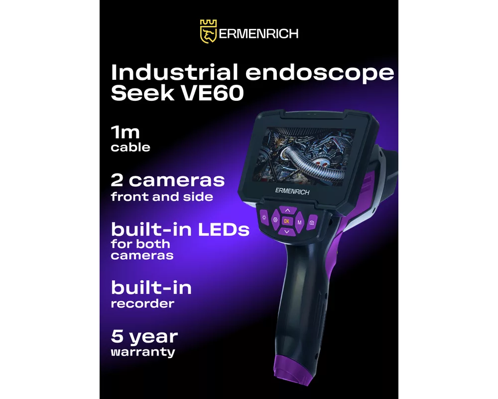 Ендоскоп Индустриален ендоскоп Ermenrich Seek VE60 21